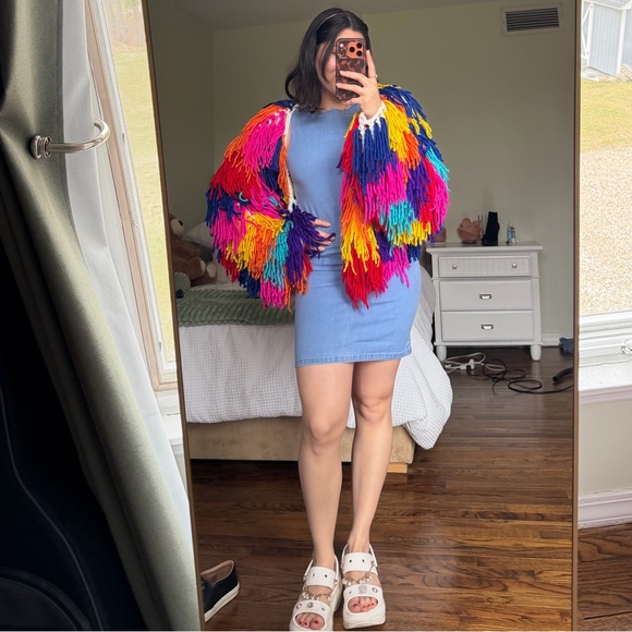 Multicolor Fringe Jacket - Picture 2 of 3